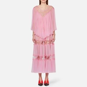 Christopher Kane Gathered Trim Mesh Dress NWT